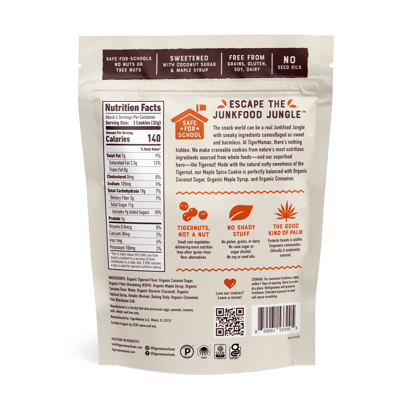 TigerMamas - Maple Spice Tigermamas Cookies