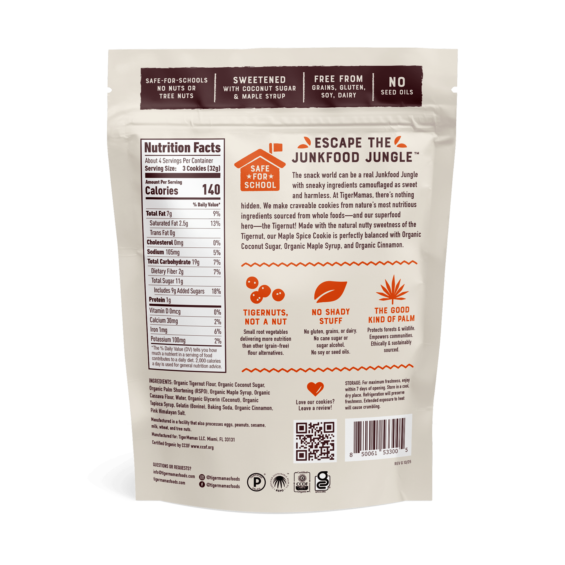 TigerMamas - Maple Spice Tigermamas Cookies